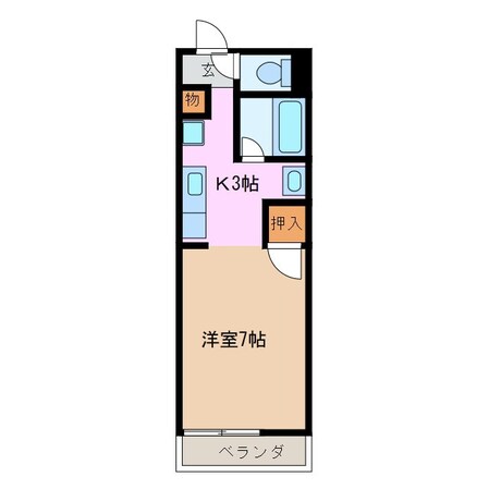 フレイグランス山口の物件間取画像